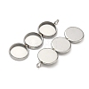 304 Stainless Steel Pendant Cabochon Settings X-STAS-K320-03B-P-2
