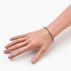 Natural Cloud Quartz & Pyrite Beads Stretch Bracelets BJEW-JB03884-3
