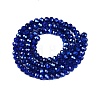 Transparent Electroplate Glass Beads Strands EGLA-Q131-01A-01-2