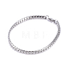 Men's 667 Stainless Steel Cuban Link Chain Bracelets BJEW-G631-07P-1-1