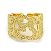 Brass Cuff Rings for Women RJEW-E294-06G-03-2