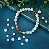 6 Styles Synthetic Luminous Stone Round Beads G-CA0001-55-4
