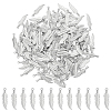 200Pcs Tibetan Style Alloy Pendants FEAT-UN0001-01AS-1