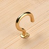 12-Slot Bamboo L-Shaped Necklace Organizer Display Stands with Imitation Leather Mat NDIS-F005-01A-3