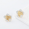 304 Stainless Steel Enamel Stud Earrings for Women GP7417-2-1