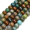 Natural Turquoise Beads Strands G-G475-A05-8mm-2