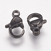 304 Stainless Steel Lobster Claw Clasps STAS-P185-9-B-2