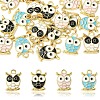 20Pcs 4 Colors Alloy Enamel Pendants FIND-YW0005-33-1