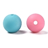 Rubberized Style Imitated Silicone Acrylic Beads MACR-T048-01C-13-2