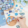 500G 4 Styles Mosaic Tiles Porcelain Cabochons DIY-SP0007-73-3