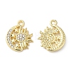 Alloy Rhinestone Pendants ALRI-P005-08G-1