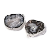 Imported Natural Geode Agate Big Pendants G-G895-08S-01-2