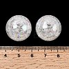 Bubblegum AB Color Transparent Crackle Acrylic Round Beads CACR-R011-20mm-03-4