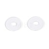 50Pcs Transparent PVC Insulating Gaskets PVC-T006-6mm-01-3