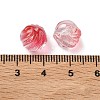 Two-tone Transparent Glass Beads GLAA-H041-02J-3