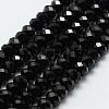 Natural Black Spinel Beads Strands G-E366-06-4x6mm-2