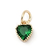 Brass Micro Pave Cubic Zirconia Pendants LS-KK-H204-01KCG-06-1
