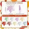 80Pcs 8 Colors Baking Paint Transparent Glass Pendants DGLA-FS0004-29-3