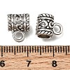 Tibetan Style Alloy Tube Bails FIND-Z128-11AS-3