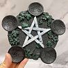 Resin Star Wooden Tealight Candle Holders PW-WG42BE3-05-1