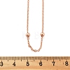 Brass Satellite Chains Necklaces for Women NJEW-D302-28RG-5