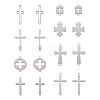16Pcs 8 Style Laser Cut 201 Stainless Steel Connector Charms STAS-CF0001-02-2