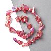 1 Strand Electroplated Natural Quartz Beads Strands G-PA0001-18B-10