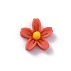 Flower Opaque Resin Cabochons FIND-WH0034-98E-1