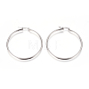 Tarnish Resistant 201 Stainless Steel Big Hoop Earrings EJEW-F237-02C-P-1