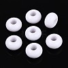Opaque Acrylic European Large Hole Beads SACR-N019-03K-1