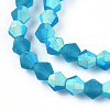 Imitate Austrian Crystal Bicone Frosted Glass Beads Strands LS-EGLA-A039-T6mm-MB01-3
