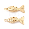 Brass Micro Pave Clear Cubic Zirconia Pendants X-KK-C080-02A-G-1