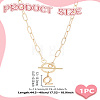 304 Stainless Steel Letter Pendant Necklaces NJEW-LP0001-52Q-G-2