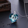 925 Sterling Silver Pendant Necklaces NJEW-BB32407-3
