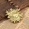 Evil Eye Alloy Rhinestone Brooches for Backpack Clothes JEWB-A030-01G-5