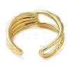 Brass Open Cuff Ring for Women RJEW-Z070-05G-02-3