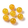 Natural Yellow Agate No Hole Sphere Beads G-K353-04B-28-1