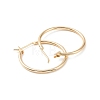 Ion Plating(IP) Brass Huggie Hoop Earrings for Women EJEW-A083-01G-2
