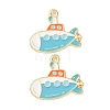 Ocean Alloy Enamel Pendants ENAM-B041-01R-1