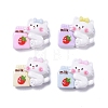 Opaque Cute Animal Resin Decoden Cabochons RESI-B024-02D-1