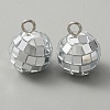 Mirror Ball Reflective Ball Pendants AJEW-WH0401-25-1