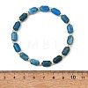 Natural Gemstone & Synthetic Non-magnetic Hematite Beaded Stretch Bracelets for Women Men BJEW-JB13827-5
