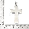 304 Stainless Steel & Rhinestone Pendants STAS-H256-03P-3