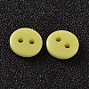 2-Hole Flat Round Resin Sewing Buttons for Costume Design BUTT-E119-34L-15-2