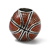 Basketball Alloy Enamel Beads FIND-G113-05AS-1
