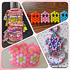 800Pcs Opaque Plastic Beads KY-SP0001-47B-5