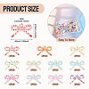 22Pcs 11 Colors Opaque Printed Acrylic Pendants MACR-TA0002-87-4