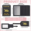 GOMAKERER 2Pcs 2 Colors Couple PU Leather Passport Protector Covers AJEW-GO0001-60-2