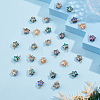 60Pcs Wire Wrapped Electroplate Glass Pendants PALLOY-FH0008-76A-4