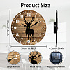 MDF Printed Wall Clock HJEW-WH0058-020-2